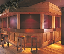 seceuroshield 3800 security shutters on bar
